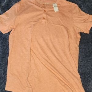 No Boundaries Men's Orange Short Sleeve Tee